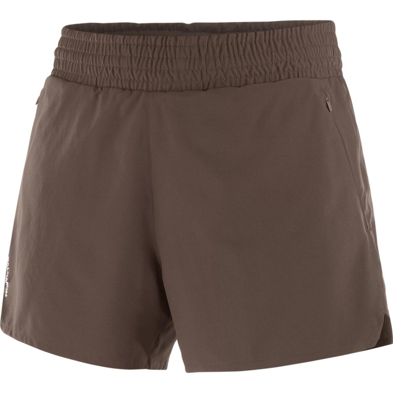 Salomon Short Shakeout Core 2in1 4" Femme Coffee Bean