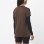 Salomon Sense Aero SS Tee GFX Femme Coffee Bean