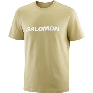 Salomon Logo SS Tee Homme Gray Green