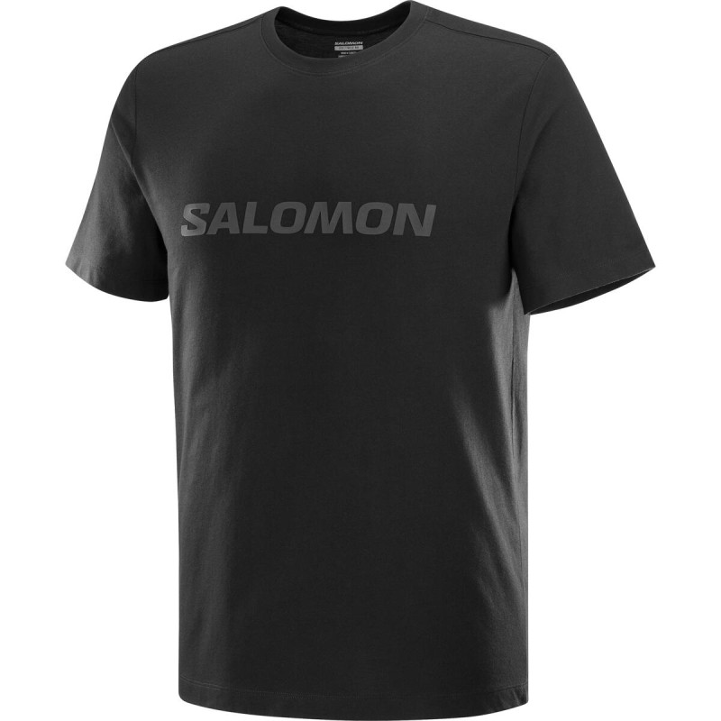 Salomon Big Logo Tee Homme Deep Black