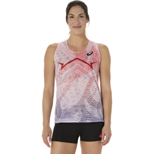 Asics Metaspeed Singlet Femme Flash Red