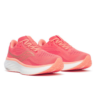 Saucony Ride 18 Femme Coral/Salmon