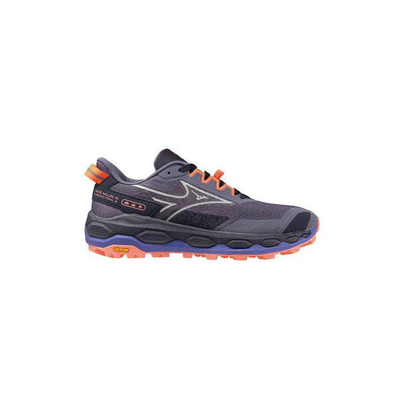 Mizuno Wave Mujin 11 Femme Blue Granite/Silver/Strik. Coral