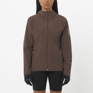 Salomon Bonatti Trail Jacket Femme Coffee Bean