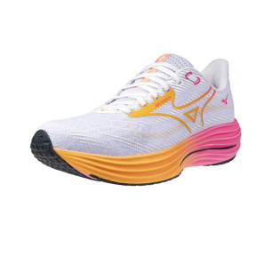 Mizuno Wave Rider 29 Unisexe White/Tang Orange/Pink Tetra