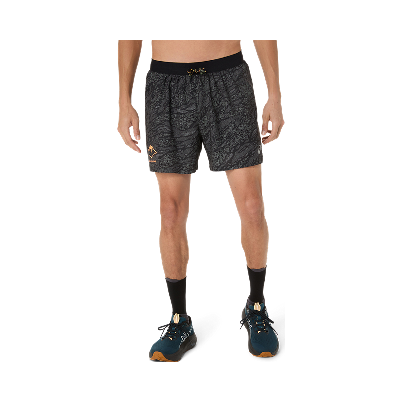 Asics Fujitrail All Over Print 5IN Short Homme Performance Black