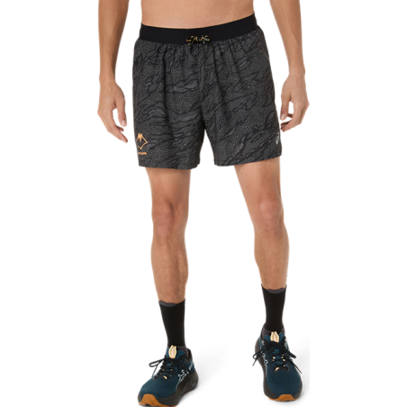 Asics Fujitrail All Over Print 5IN Short Homme Performance Black