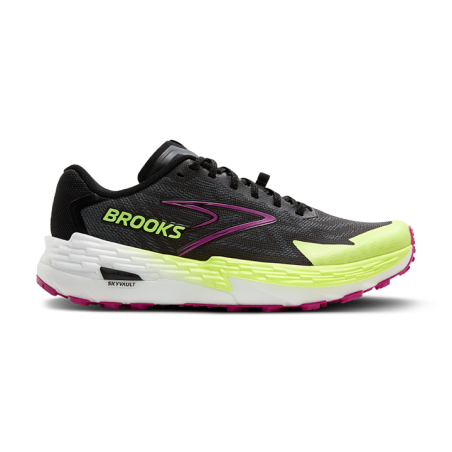 Brooks Catamount 4 Femme Grey/Black/Lime