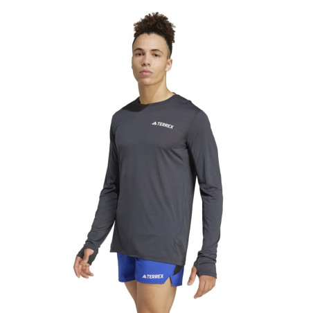 Adidas Terrex Xperior Long Sleeve Tee Homme Carbon