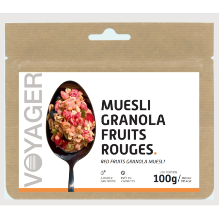 Voyager Muesli Granola Fruits Rouges Lyophilisés