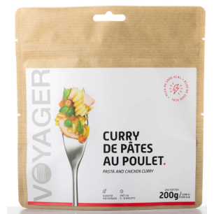 Voyager Curry De Pâtes Au Poulet Lyophilisé