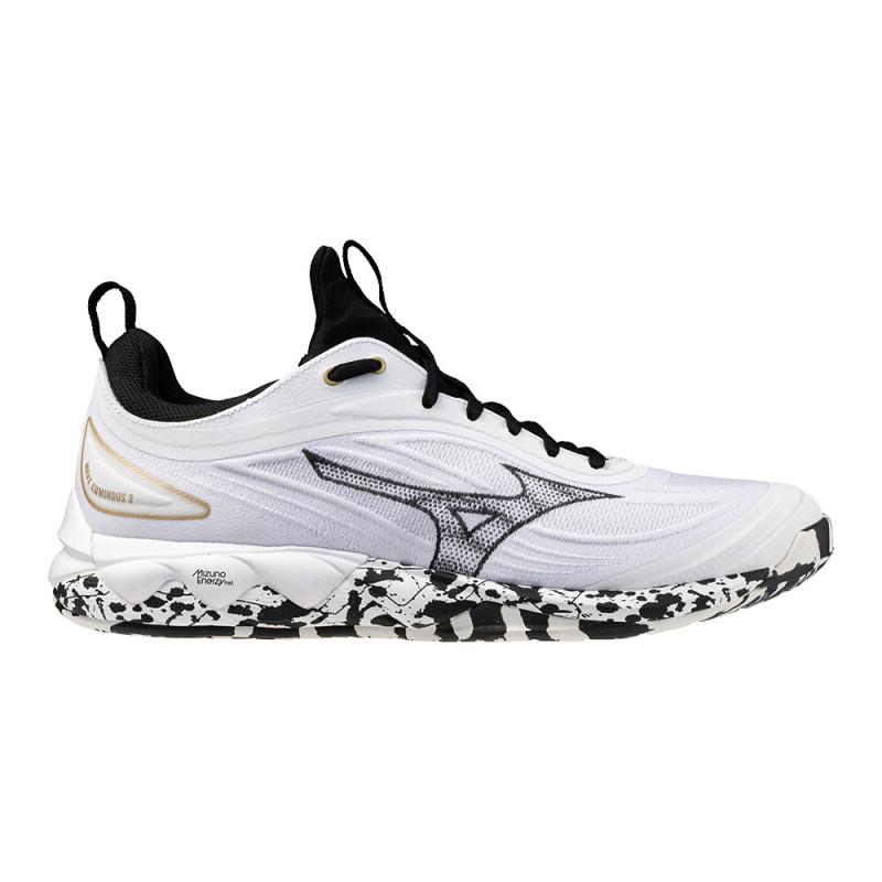 Mizuno Wave Luminous 3 Homme White/Black/GeGold