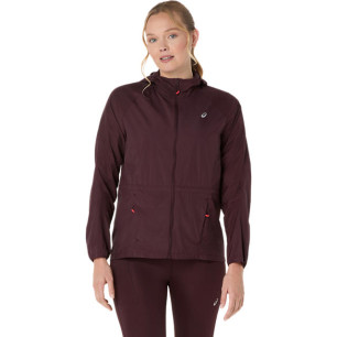 Asics Road Packable Jacket Femme  Dark Currant