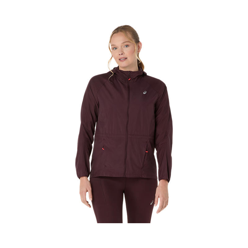 Asics Road Packable Jacket Femme  Dark Currant