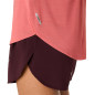 Asics Road SS Top Femme Dark Pink Clay