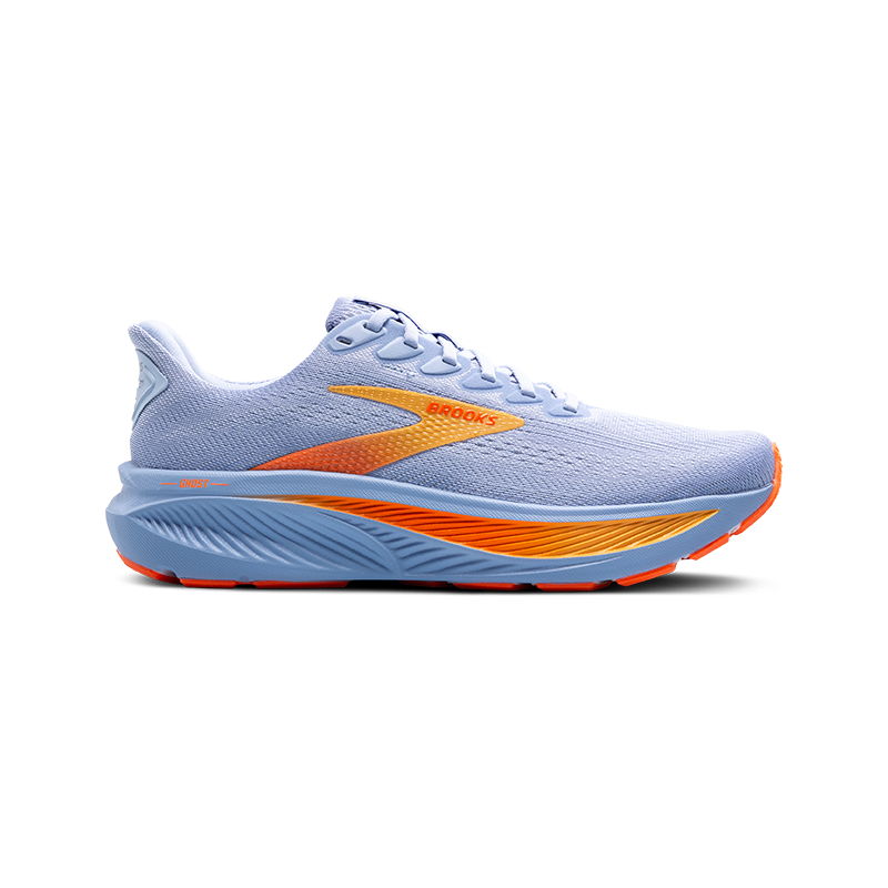 Brooks Ghost 17 Femme Blue Heron/White/Orange