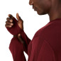 Asics Road Seamless LS Top Homme Dark Red Planet