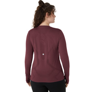 Asics Road Seamless LS Top Femme Dark Currant/Port Royal