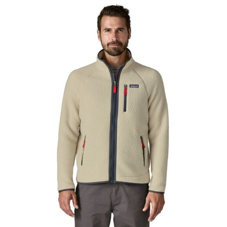 Patagonia Retro Pile Jacket Homme Pelican W/Smolder Blue