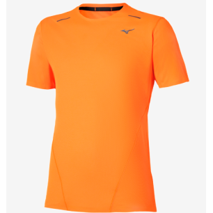 Mizuno Tech Light Dryaeroflow Short Sleeve Tee Homme Tangelo
