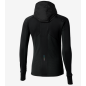 Mizuno Active Warmalite Hybrid Full Zip Hooded Long Sleeve Top Femme Black