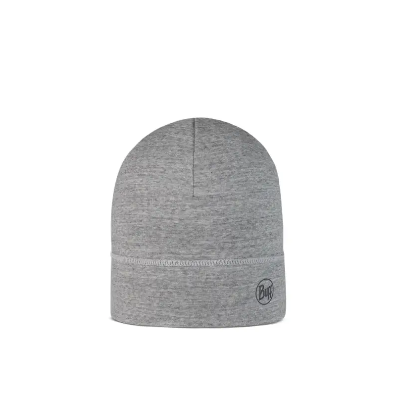 Buff Merino Lightweight Beanie Solid Light Grey