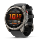 Garmin Fenix 8 Pro 51 mm AMOLED Sapphire, Titanium, Bracelet Silicone Graphite/Noir