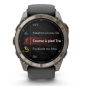 Garmin Fenix 8 Pro 51 mm AMOLED Sapphire, Titanium, Bracelet Silicone Graphite/Noir