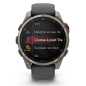 Garmin Fenix 8 Pro 47 mm AMOLED Sapphire, Titanium, Bracelet Silicone Graphite/Noir