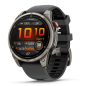 Garmin Fenix 8 Pro 47 mm AMOLED Sapphire, Titanium, Bracelet Silicone Graphite/Noir