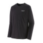 Patagonia Cap Cool Merino Blend Graphic Shirt Homme Hertage Header Black