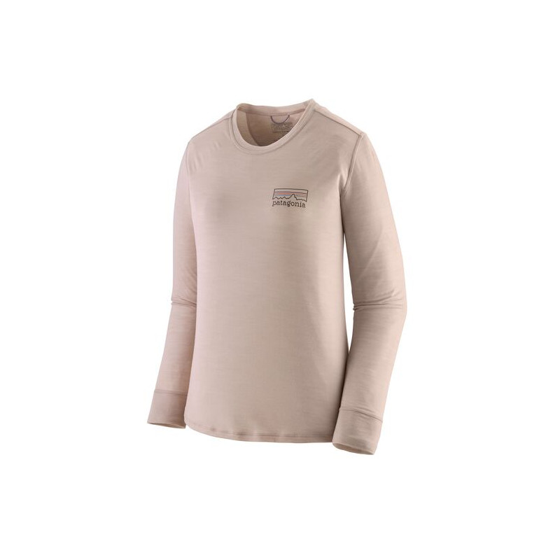 Patagonia Cap Cool Merino Blend Graphic Shirt Femme Shroom Taupe