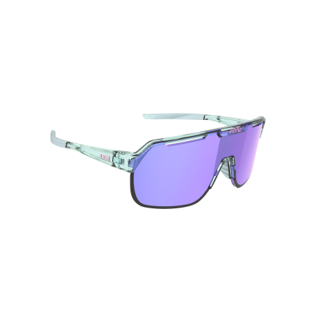 AZR Kromic Victory RX Crystal Bleue Vernie/Ecran Irisé Rose Photochromique