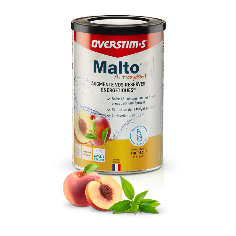 Overstims Malto Antioxydant Thé Pêche