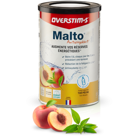Overstims Malto Antioxydant Thé Pêche