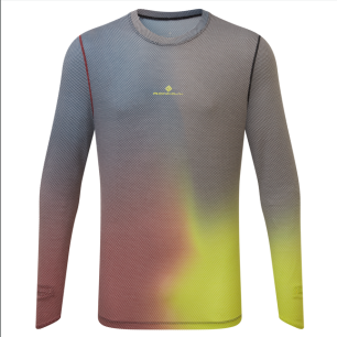 Ronhill Tech Golden Hour L/S Tee Homme Acid Merge
