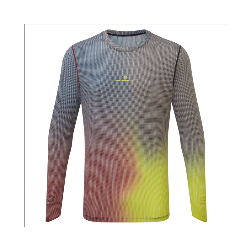 Ronhill Tech Golden Hour L/S Tee Homme Acid Merge