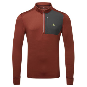 Ronhill Tech Winter 1/2 Zip Homme Chestnut/Oxide
