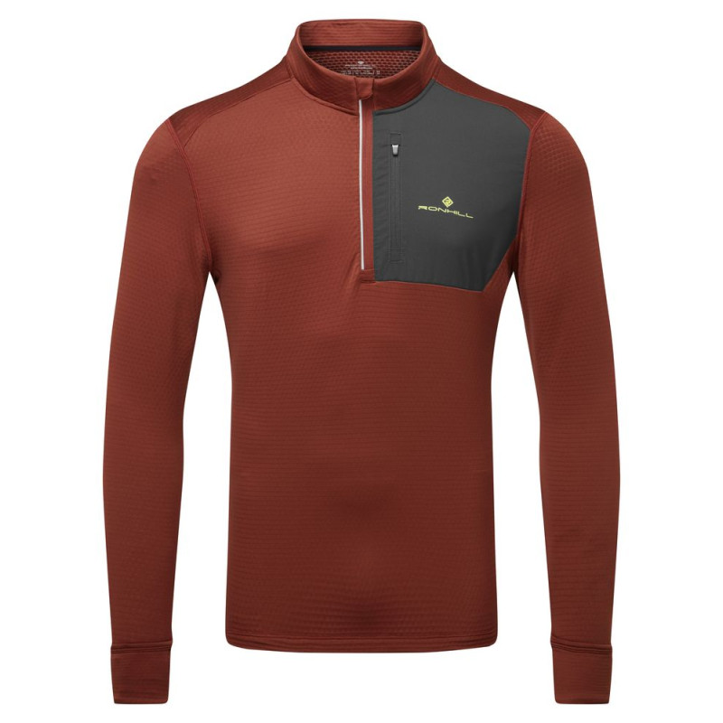 Ronhill Tech Winter 1/2 Zip Homme Chestnut/Oxide