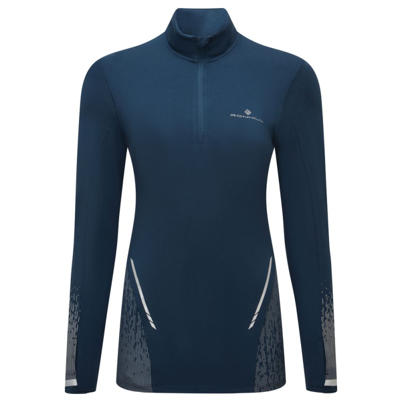 Ronhill Tech Reflect 1/2 Zip Femme Dark Navy/Reflect