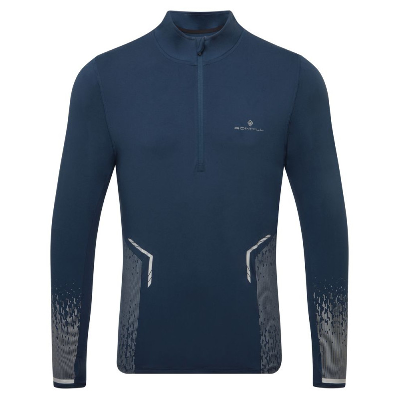 Ronhill Tech Reflect 1/2 Zip Homme Dark Navy/Reflect