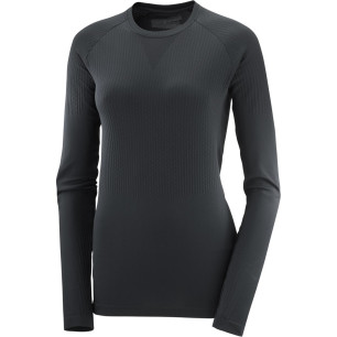 Salomon Sense Aero Seamless Tee Femme Deep Black