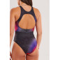 Zerod Maillot de Bain Femme 1 Pièce Vortex Nebula