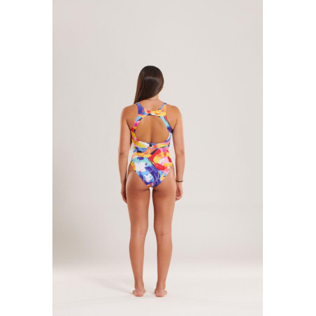 Zerod Maillot de Bain Femme 1 Pièce Sculpt Brushwave