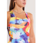 Zerod Maillot de Bain Femme 1 Pièce Sculpt Brushwave