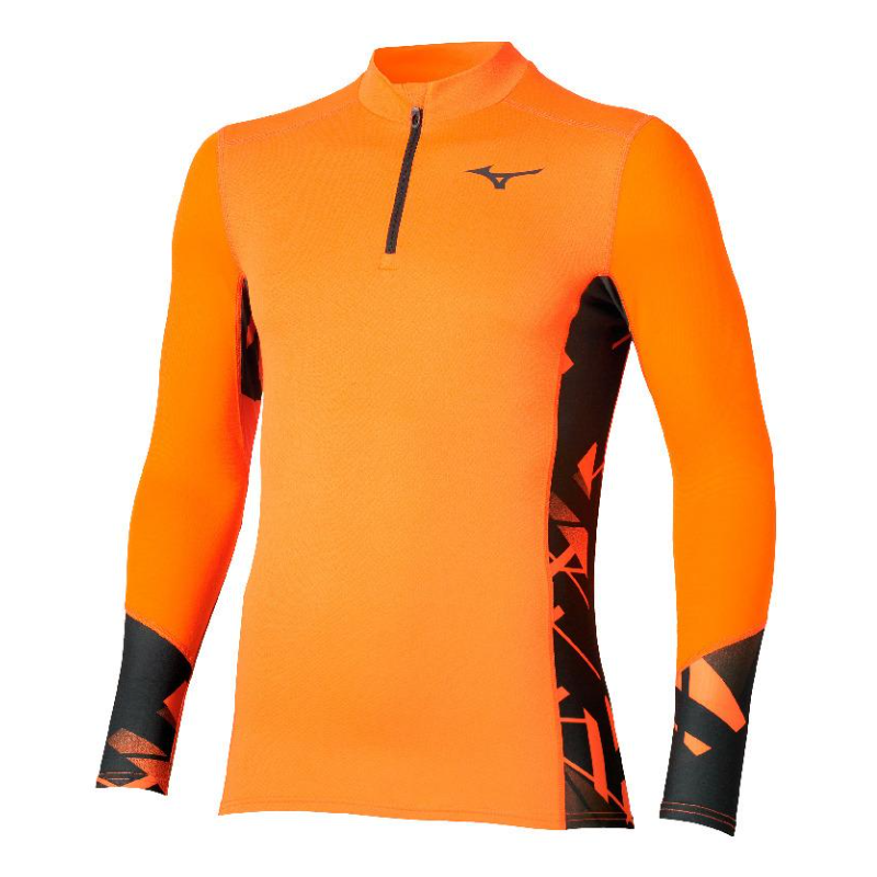 Mizuno BT Virtual Body G5 Half Zip Homme Tangelo/Black