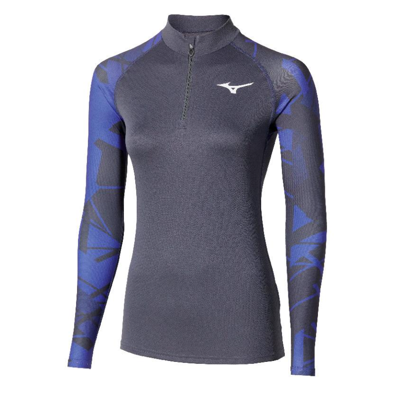 Mizuno BT Virtual Body G5 Half Zip Femme Odyssey Gray/Iris Bloom
