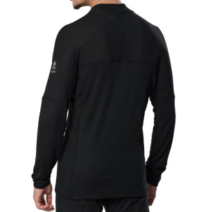 Mizuno Breath Thermo Premium Merino Wool Shirt Half Zip Homme Black