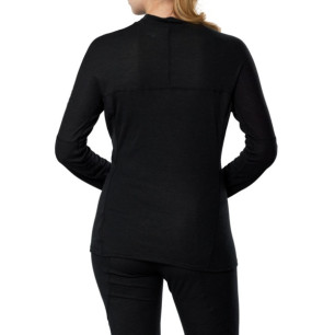 Mizuno Breath Thermo Premium Merino Wool Shirt Half Zip Femme Black