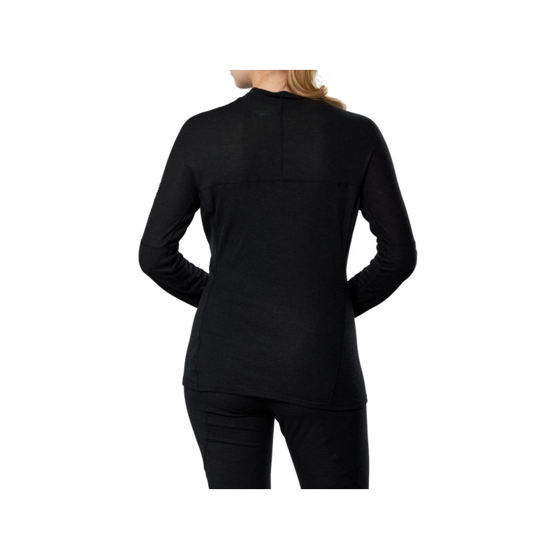 Mizuno Breath Thermo Premium Merino Wool Shirt Half Zip Femme Black